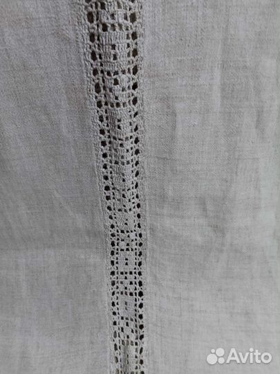 Скатерти из льна Советских времен обвязанные крюч