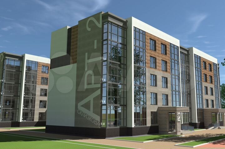 2-к. квартира, 73,6 м², 4/5 эт.