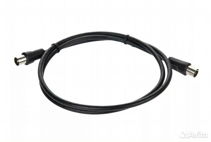 Кабель антенный 9.5 mm 75 Ом тв-М - тв-F 1.0 m