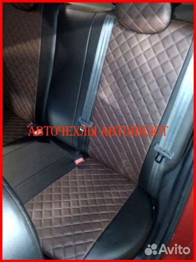 Чехлы Автопилот Hyundai Solaris 1 Hb из экокожи