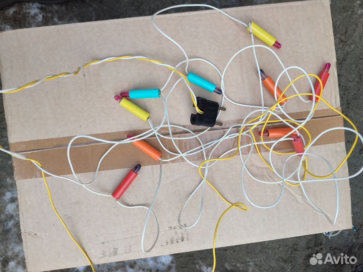 Гирлянда СССР ёлочная новогодняя винтаж