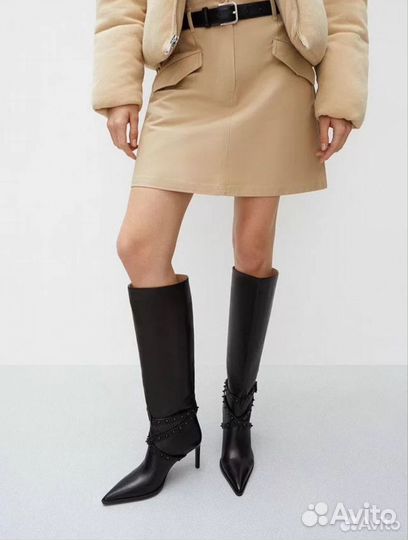 Сапоги трубы 39 Эконика шипы черные