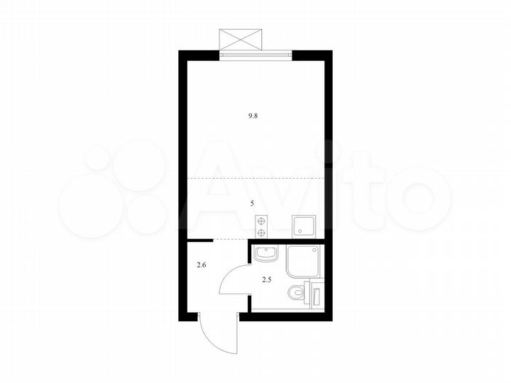 Квартира-студия, 19,9 м², 19/33 эт.