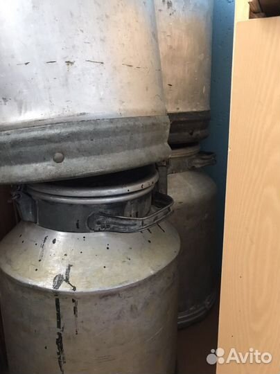 Бидон молочный СССР алюминиевый 40 литров