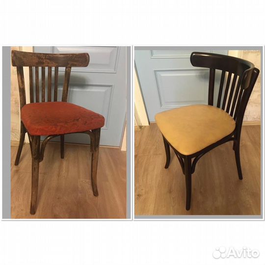 Реставрация, ремонт,перетяжка стульев