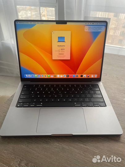 Macbook pro 14 m1 16 512 (24 цикла, идеал)
