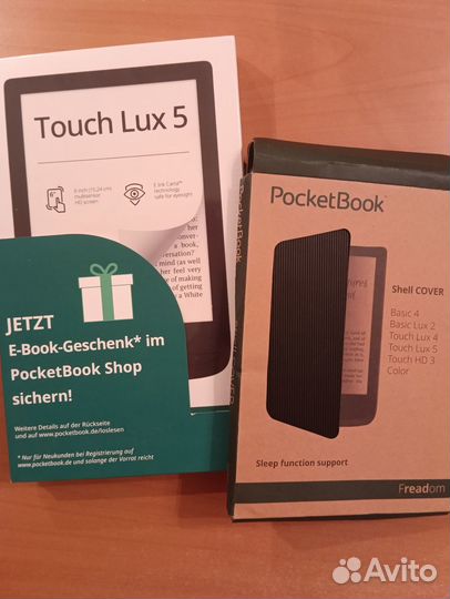 Pocketbook 628 + Оригинальный чехол Pocketbook