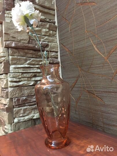 Ваза цветное стекло СССР