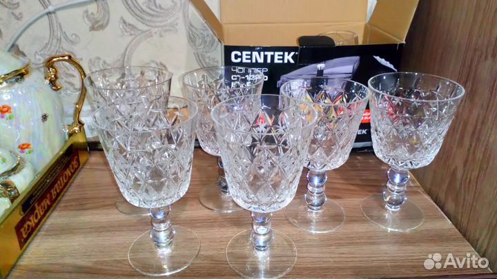 Фужеры, рюмки, вазы хрусталь