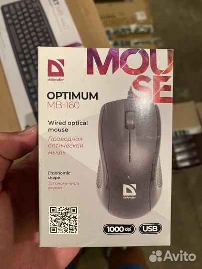 Клавиатура defender hb-440 и мышь mb-160 новые