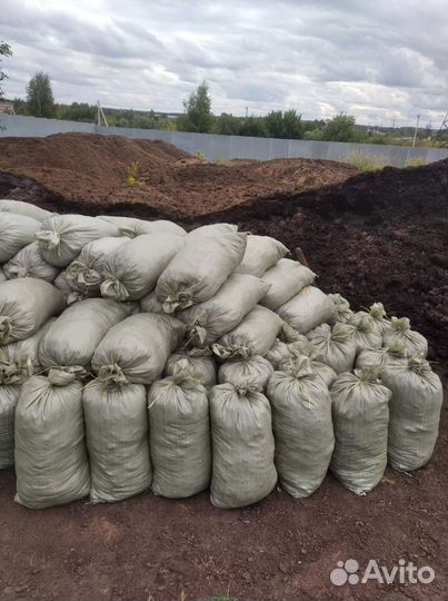 Плодородный грунт Чернозем в мешках