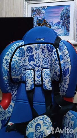 Детское авто кресло siger ART (Гжель)