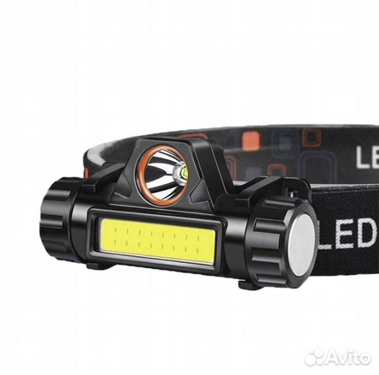 Светодиодный налобный фонарь с магнитом