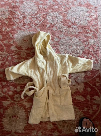 Детский махровый халат 86 см