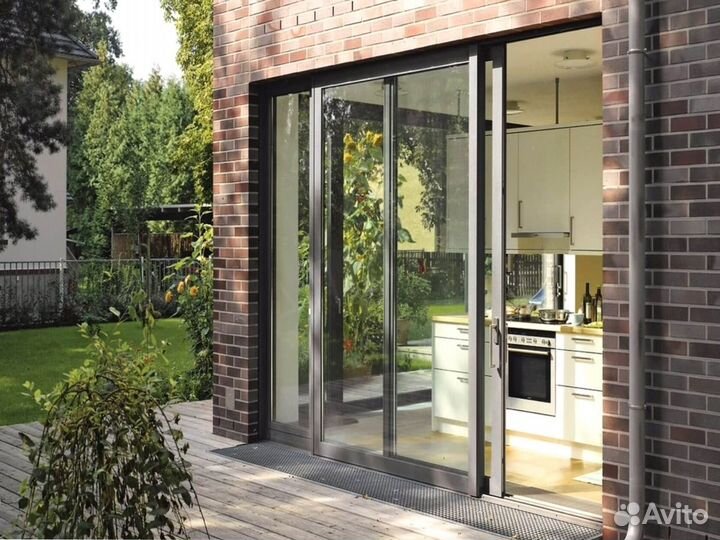 Алюминиевые окна входные двери