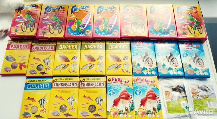 Корм для рыбок, черепах