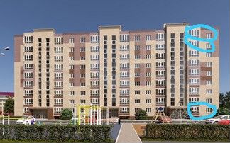 1-к. квартира, 40 м², 8/9 эт.