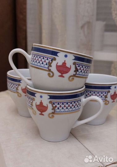 Чешские фарфоровые чайные бокалы