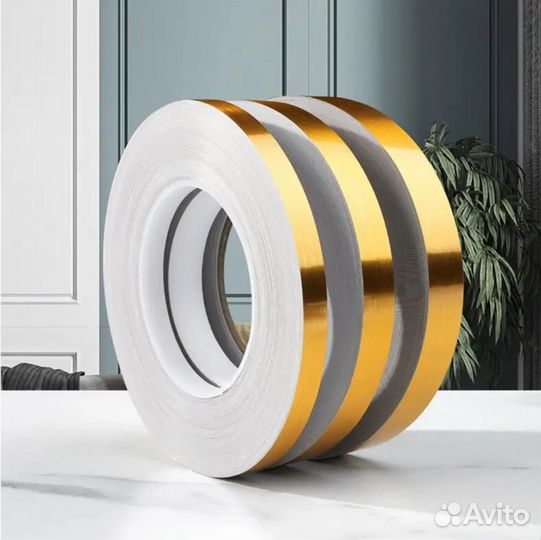 Золотая лента для декора