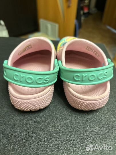 Crocs с единорогом для девочки, размер 25(8С)