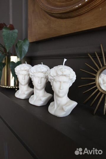 Свеча Давид Изготовлена из 100 соевого воска. Разм