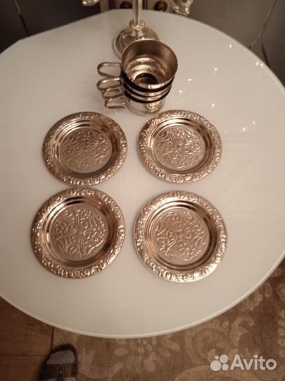 СССР подстаканники с блюдцами
