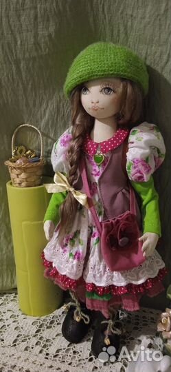 Текстильная интерьерная Кукла ручной работы