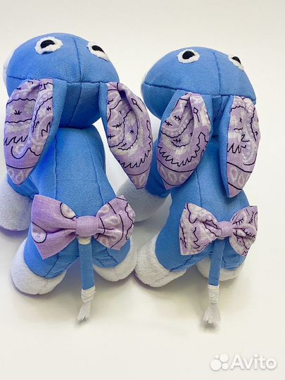 Мягкая игрушка ручной работы 25 см (ослик)