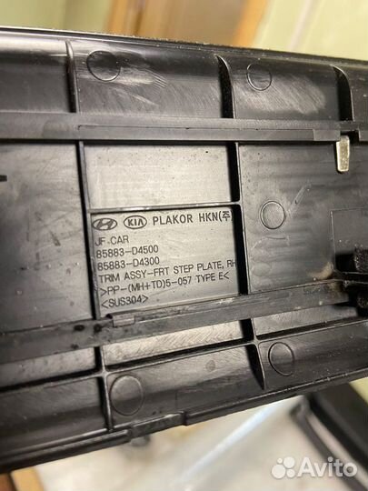 Накладка порога передняя право лево Optima JF GT