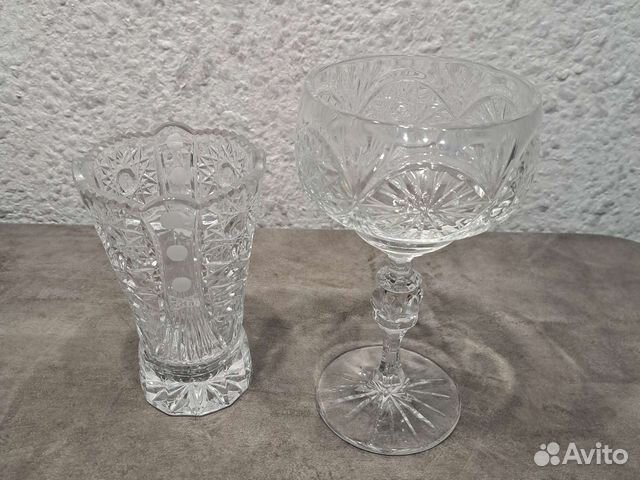 Ваза хрустальная