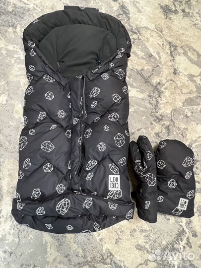 Зимний конверт в коляску Leokid