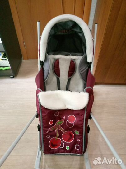 Санки коляска ABC academy Радуга