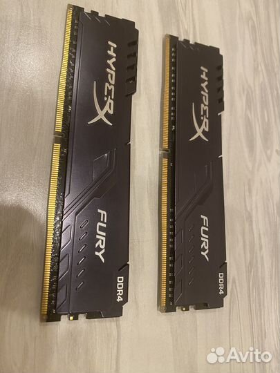 Оперативная память ddr4 hyperx fury 16gb