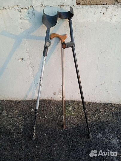 Костыли под локоть, трость