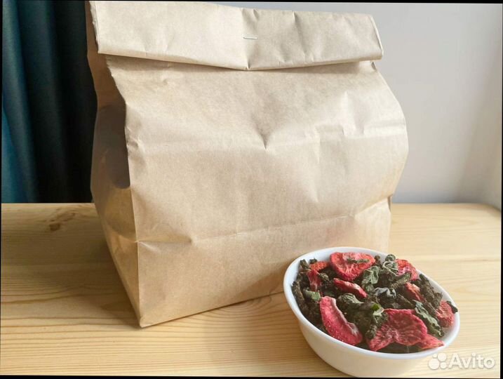 Иван-чай 1кг с мятой и клубникой 2023, витаминный