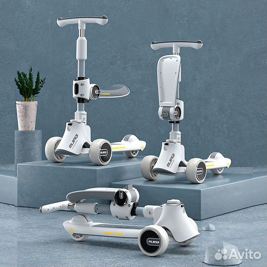 Самокат-беговел 2в1