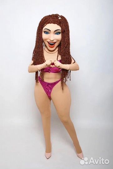 Шуточный стриптиз, Аниматор, ростовая кукла