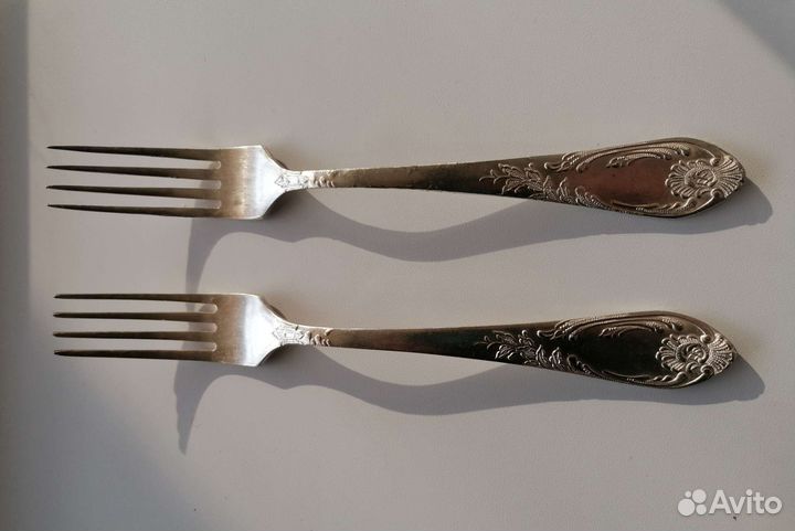 Мельхиор вилка ложка конфетница СССР