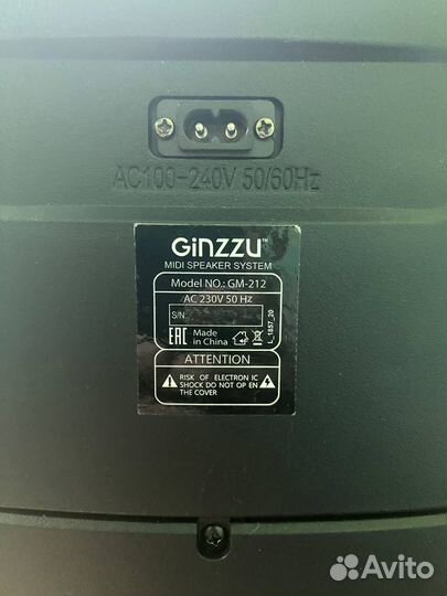 Портативная колонка Ginzzu Gm-212