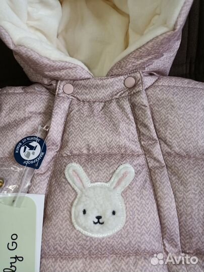 Новый комбинезон утепленный 68 для девочек