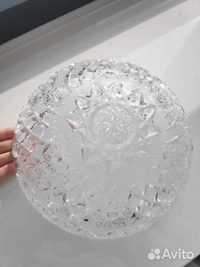 Ваза для фруктов хрусталь СССР