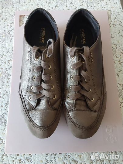 Кроссовки женские, натуральная кожа, 38 размер