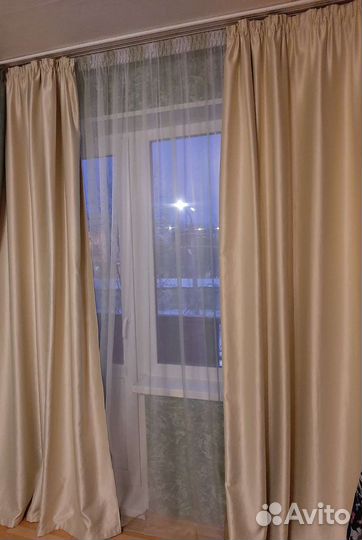 Шторы блекаут + тюль