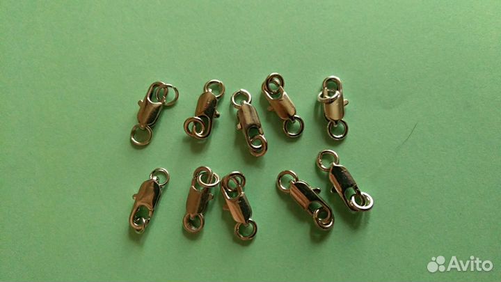Замочки карабин 12*4мм 10шт
