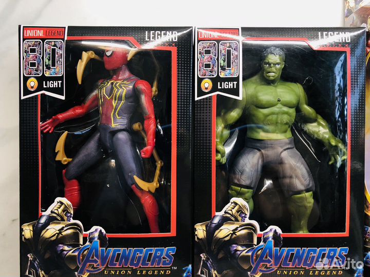 Фигурки Супергероев Халк, Человек паук