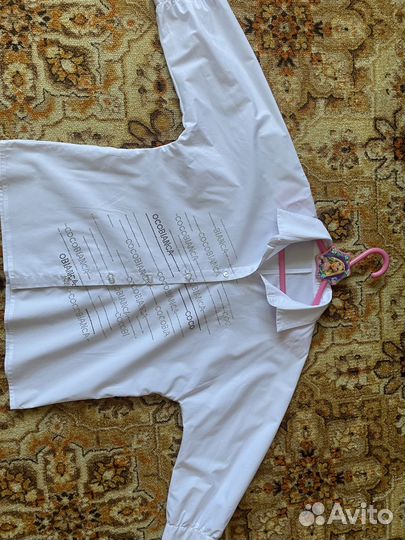 Блузка белая для девочек 158