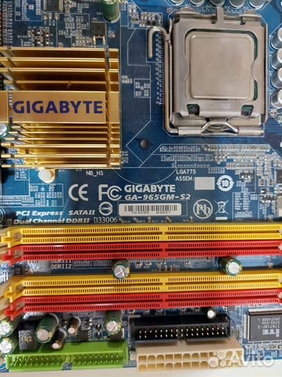 Socket LGA 775 Gigabyte GA-965GM-S2 Rev 2.0