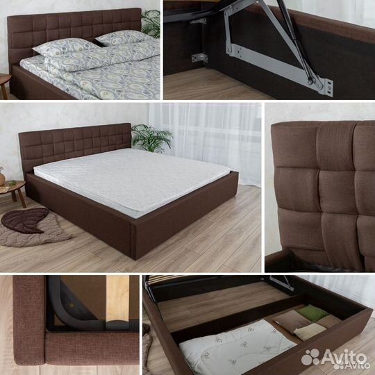 Кровать новая 120х200 Прованс коричневый