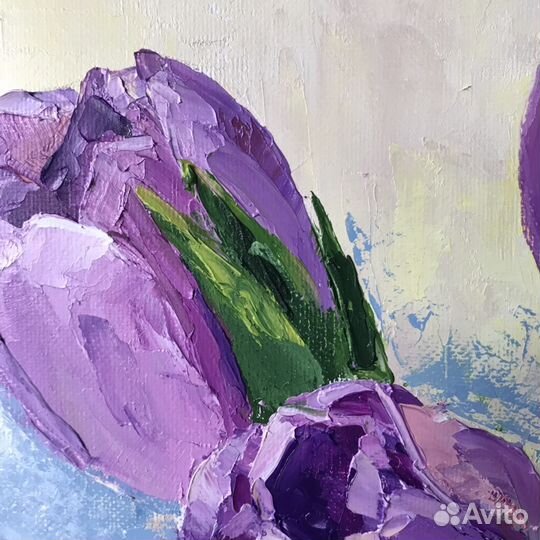 Картина маслом. Предчувствие вёсны. 30х30