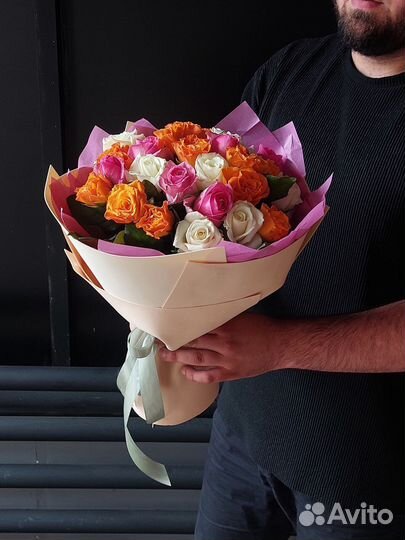 Цветы букеты розы с доставкой